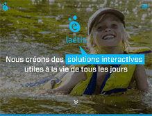 Tablet Screenshot of laetis.fr
